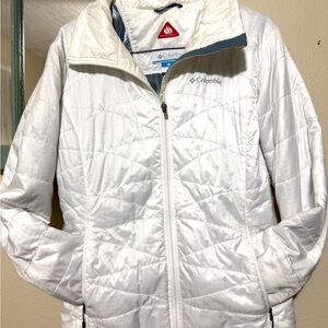 Columbia OmniHeat Women's Large Quilted Snow Jacket - White